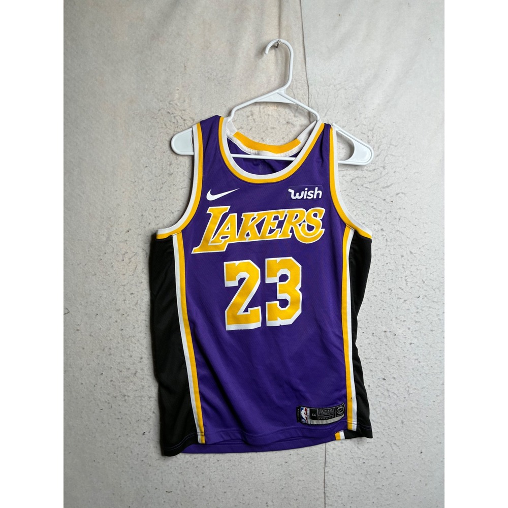 Nike Los Angeles Lakers LeBron James 23 Swingman Jersey Purple Medium 44